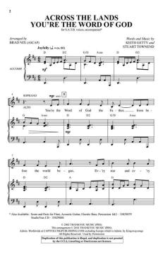 Across the Lands You're the Word of God von Keith Getty (Download) 