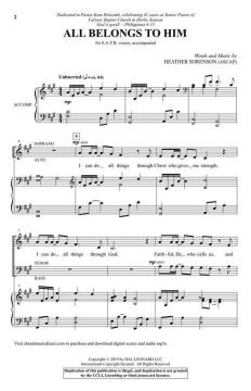 All Belongs to Him von Heather Sorenson (Download) 