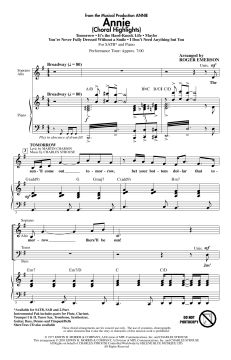 Annie (Choral Highlights) (Charles Strouse) 
