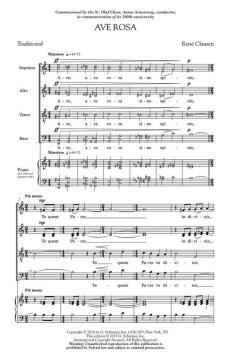 Ave Rosa von René Clausen (Download) 