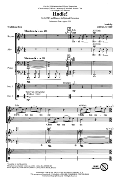 Hodie! With Optional Percussion (John Leavitt) 