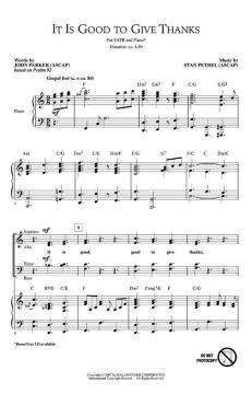 It Is Good To Give Thanks (Stan Pethel) 