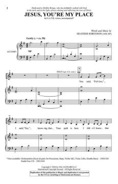 Jesus, You're My Place von Heather Sorenson (Download) 
