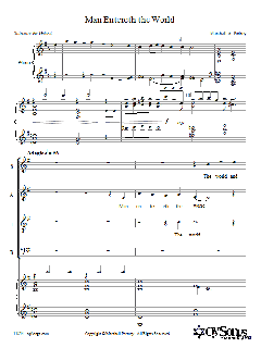 Man Entereth the World von Marshall Portnoy (Download) 