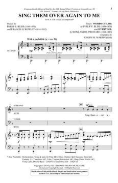 Sing Them Over Again to Me von Philip Paul Bliss 