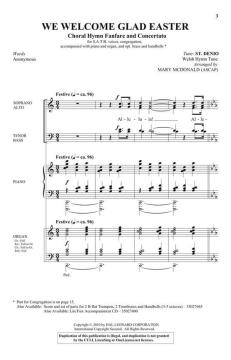 We Welcome Glad Easter von Welsh Melody 