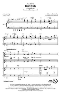 Broadway Baby von Stephen Sondheim (Download) 