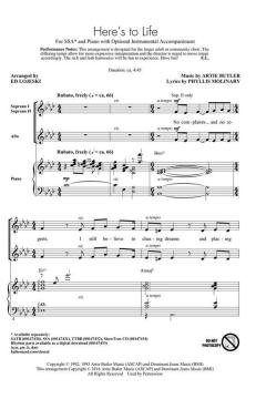 Here's To Life von Artie Butler (Download) 