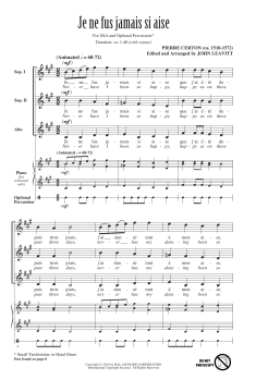 Je ne fus jamais si aise von Pierre Certon (Download) 