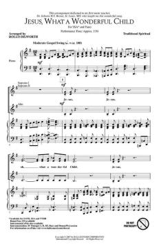 Jesus, What A Wonderful Child (Download) 