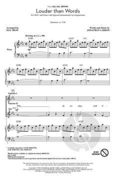 Louder Than Words von Jonathan Larson 
