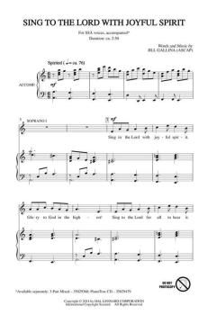 Sing To The Lord With Joyful Spirit von Jill Gallina (Download) 