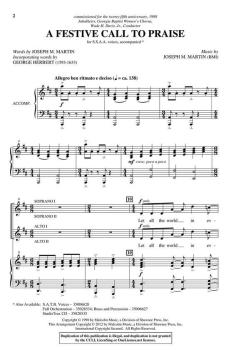 A Festive Call To Praise (Joseph A. Martin) 