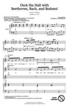 Deck the Hall with Beethoven, Bach, and Brahms! von Glenda E. Franklin (Download) 