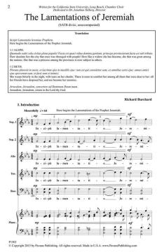 The Lamentations Of Jeremiah (Richard Burchard) 