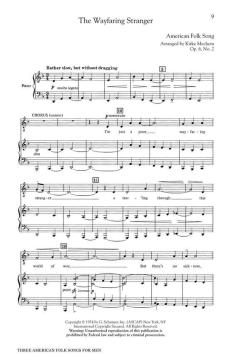 Three American Folk Songs For Men (Download) 