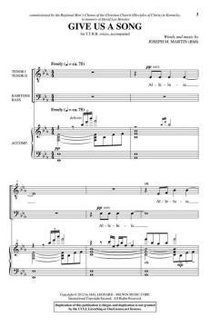 Give Us a Song von Joseph M. Martin 
