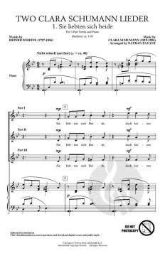 Two Clara Schumann Lieder 