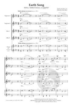 Earth Song von Frank Ticheli (Download) 