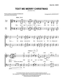 Text Me Merry Christmas von Adam Schlesinger (Download) 