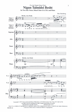 Nigun Talmidei Besht von Ben Steinberg (Download) 