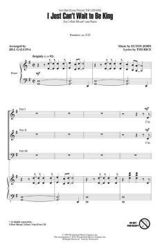 I Just Can't Wait To Be King (Elton John) 