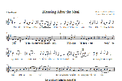 Blessing After the Meal von Linda Hirschhorn (Download) 