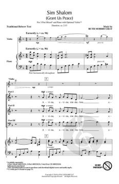 Sim Shalom von Ruth Morris Gray (Download) 
