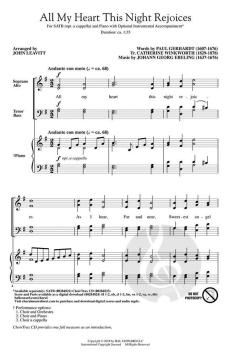 All My Heart This Night Rejoices von Johann Georg Ebeling (Download) 