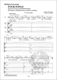4 Songs von Stefano Gervasoni 