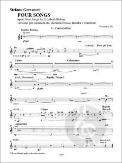 4 Songs von Stefano Gervasoni 