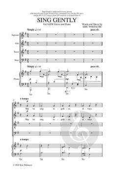Sing Gently von Eric Whitacre 