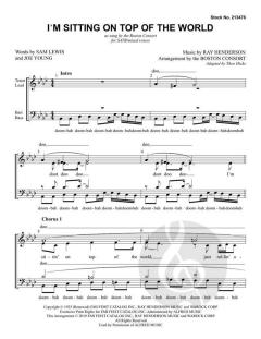 I'm Sitting on Top of the World von Boston Consort (Download) 