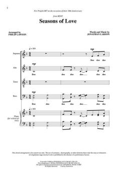 Seasons of Love von Jonathan Larson 