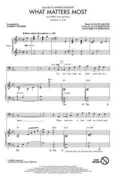 What Matters Most von Barbra Streisand (Download) 