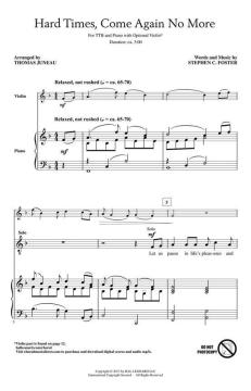 Hard Times, Come Again No More (Stephen Foster) 