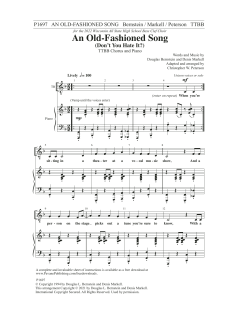 An Old-Fashioned Song von Douglas Bernstein 