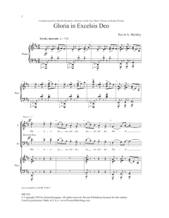 Gloria in Excelsis Deo von Kevin A. Memley (Download) 