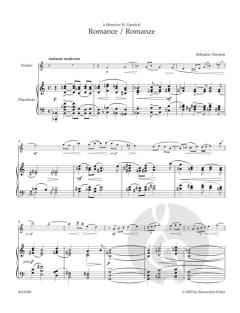 Romanze für Violine und Klavier H 186bis von Bohuslav Martinu 