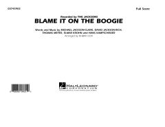 Blame It On The Boogie (Download) 