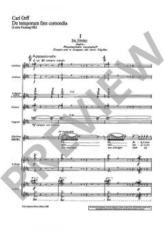 De temporum fine comoedia von Carl Orff 