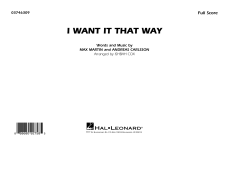 I Want It That Way von Backstreet Boys (Download) 