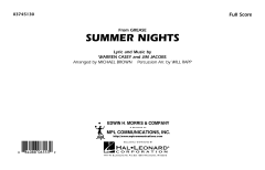 Summer Nights von Warren Casey (Download) 