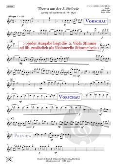 Thema aus der 5. Sinfonie von Ludwig van Beethoven 