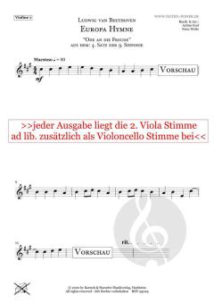 Europa Hymne (Ode an die Freude) von Ludwig van Beethoven 