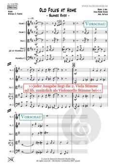 Old Folks At Home (Swanee River) von Stephen Collins Foster 