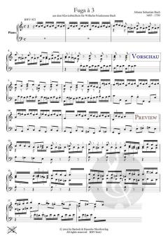 Fuga à 3, BWV 953 von Johann Sebastian Bach 