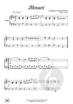 Menuett KV 315g, Nr. 4 von Wolfgang Amadeus Mozart 