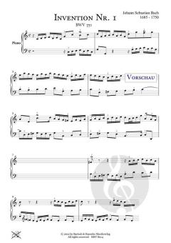 Invention Nr. 1, BWV 772 und BWV 772a von Johann Sebastian Bach 