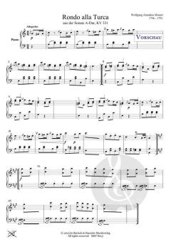 Rondo alla Turca, KV 331 von Wolfgang Amadeus Mozart 